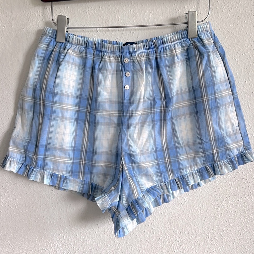 GAP Poplin Ruffled PJ Shorts - Picture 3 of 5